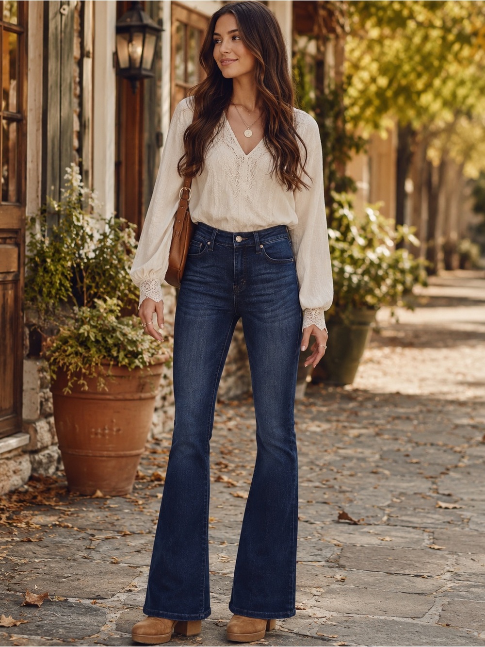 KanCan Petite 5/26 Dark Wash Flare Bootcut Stretch Jeans